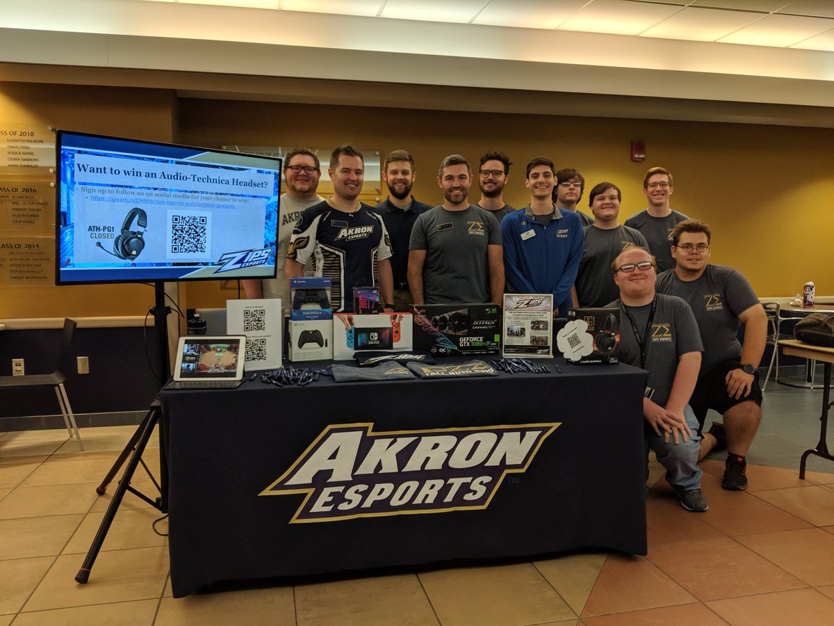 ZipsEsports's tweet photo. Come find us on the first floor of the student Union for #RooFest and get an exclusive #RushZipsEsports t-shirt! https://t.co/pxSo5UzkCY