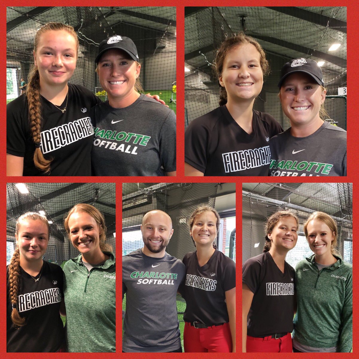 FCNCMillen's tweet photo. Firecrackers NC McKinney-Millen thanks @CharlotteSB coaches &amp; players for having our #17 Sydni Byers (2021 P/Utiliy) &amp; #18 Ryann Fraser (2021 P/OF/2B). They enjoyed working with everyone &amp; look forward to the next camp-hopefully with ☀️ skies. #WorkingHard #chasingdreams #49ers https://t.co/UVYbK31pTg