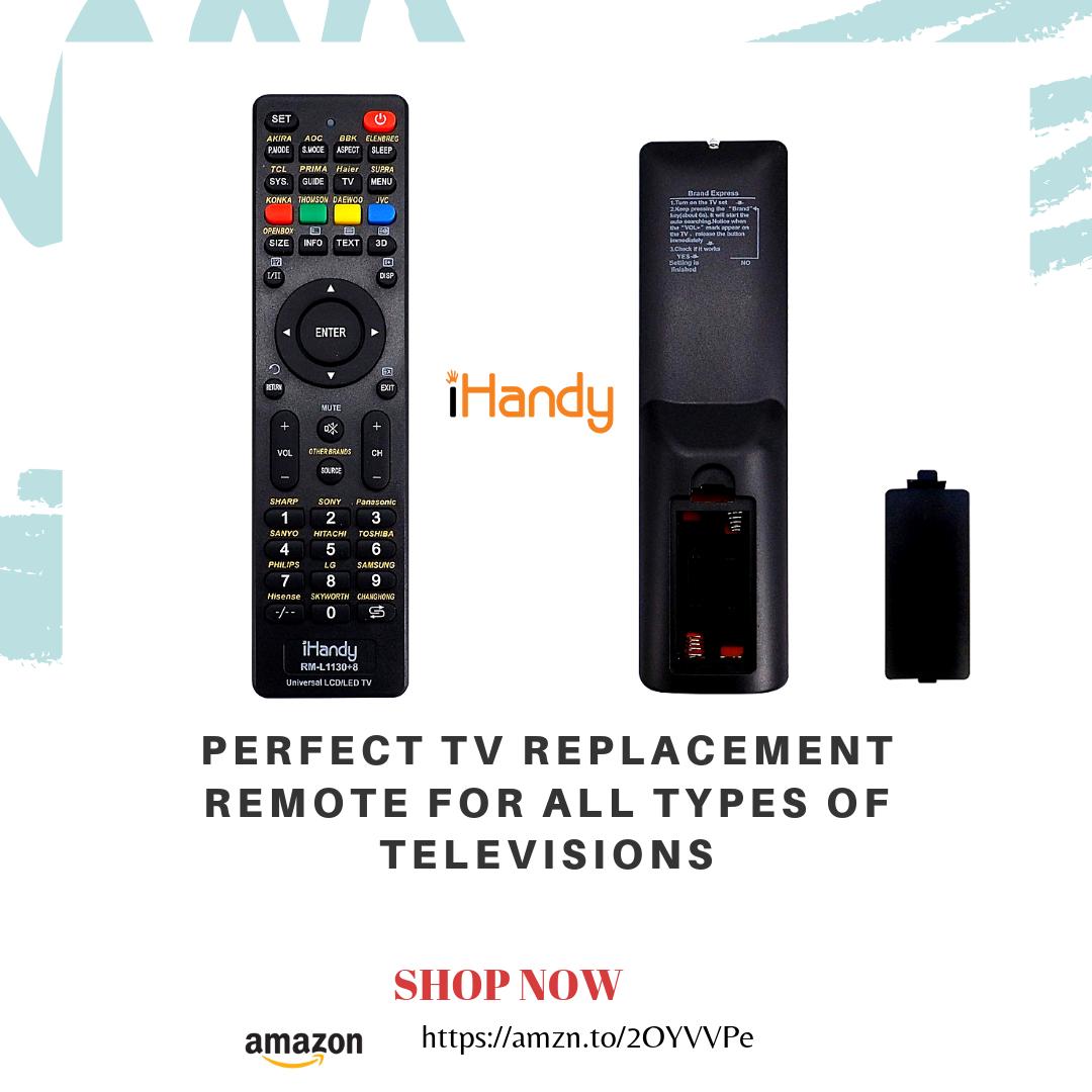 IhandyT's tweet photo. Guaranteed to work all TV brands.
Famous Brand Setting:hold the corresponding brand button to set famous TV brand.
SHOP NOW on Amazon: https://t.co/oSr4A5j2Je
#remotecontrol #huayu
#universal #perfect #replacement #stb
#device #tv #europe #rc #IHANDY #eu #amazon #london https://t.co/oG7CpHMucS