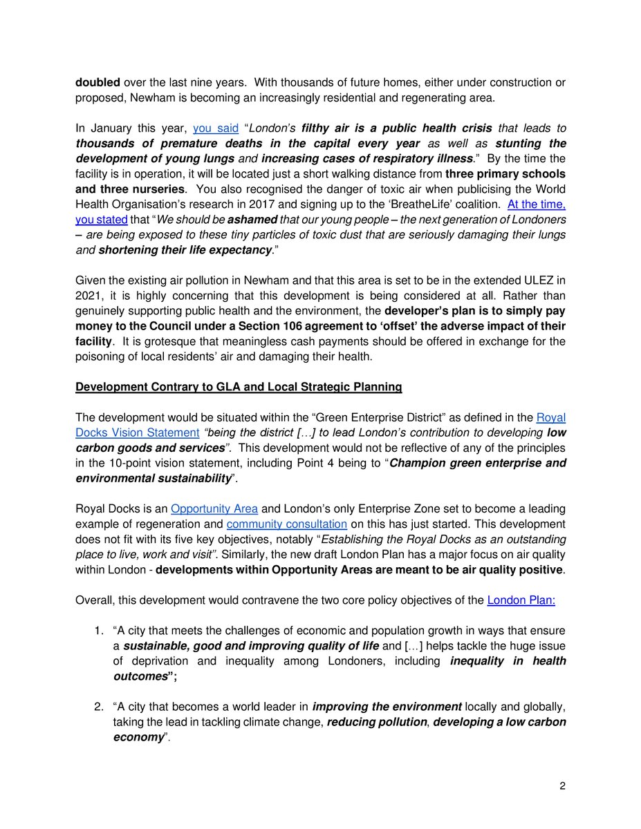 DontChokeUs's tweet photo. Our open letter urging 
@MayorofLondon @SadiqKhan 
 to reject the lorry depot application 
due to #Airpollution and major impact to residents' health @NewhamLondon. For the sake of every Londoners’ health #letlondonbreathe and #DontChokeUs @BBCLondonNews 

https://t.co/t39lIdjtY9 https://t.co/3m44lrUPqq