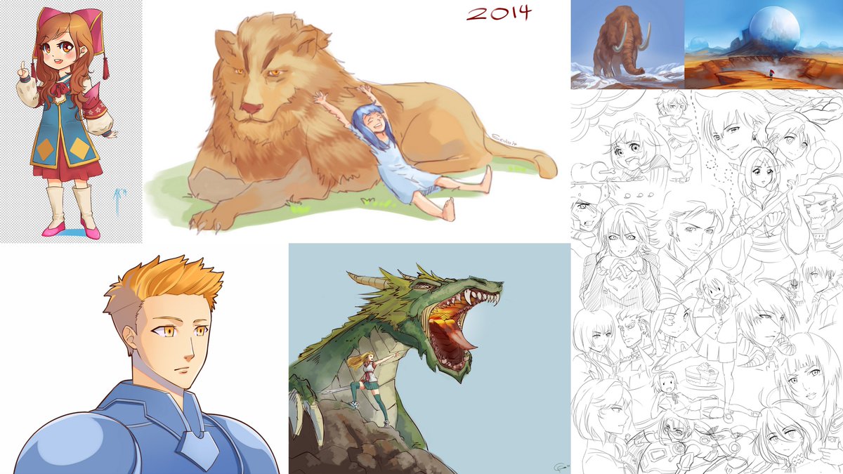 I'm archiving all my art files and going through my old art is giving me some serious nostalgic feels. I used to draw all sorts of random stuff for fun. Can't believe I've been doing this for 6 years now. Time flies.