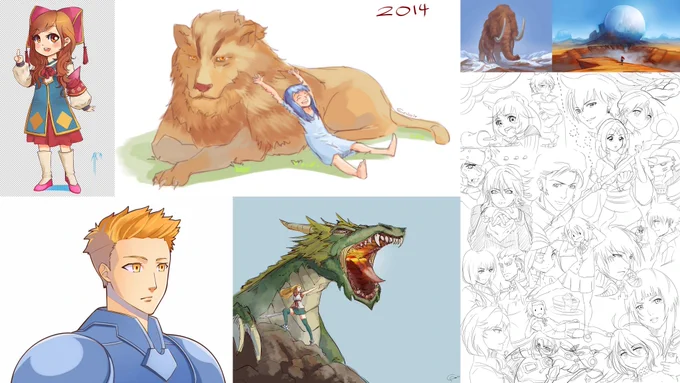 I'm archiving all my art files and going through my old art is giving me some serious nostalgic feels. I used to draw all sorts of random stuff for fun. Can't believe I've been doing this for 6 years now. Time flies. 