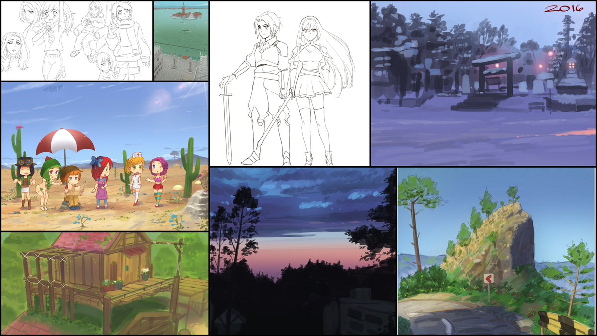 I'm archiving all my art files and going through my old art is giving me some serious nostalgic feels. I used to draw all sorts of random stuff for fun. Can't believe I've been doing this for 6 years now. Time flies.