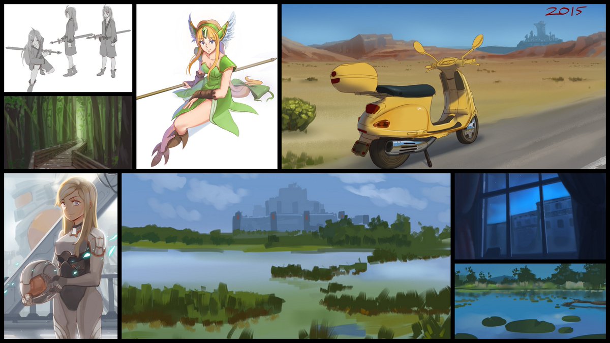 I'm archiving all my art files and going through my old art is giving me some serious nostalgic feels. I used to draw all sorts of random stuff for fun. Can't believe I've been doing this for 6 years now. Time flies.