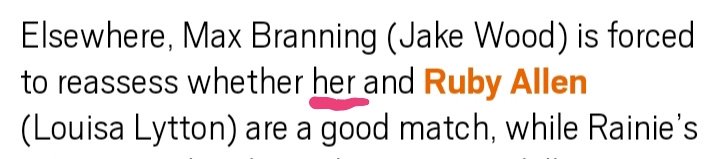 Thought there was something feminine about Max.