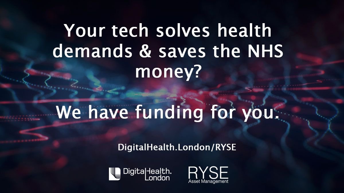 DHealthLDN's tweet photo. The countdown is on! Don't forget to submit your applications for #digitalhealth funding by Friday 30 August https://t.co/VDzahUrvAU #wltmRYSE2019 #healthtechfunding https://t.co/gOqL4IRhp0