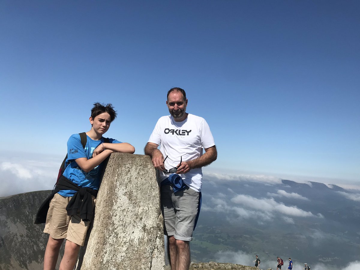Had a super day climbing Cader Idris with Ralph. We are having a dad and son camping 🏕 weekend. Need to get revenge tonight for being thrashed at cards ♦️ last night. Camp curry to russle up first 👍