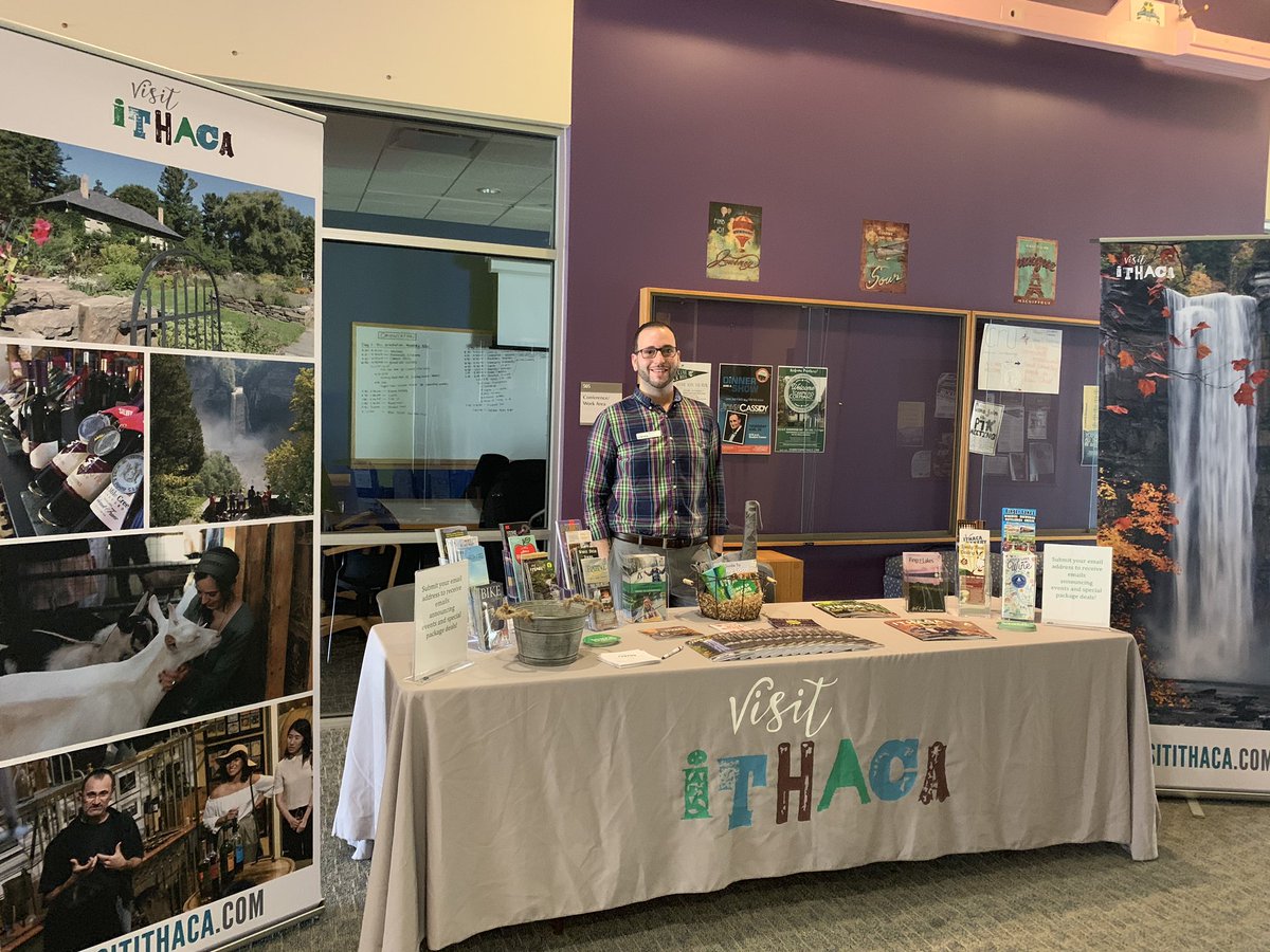 debinithaca's tweet image. Thanks to @TC3_official alum Ryan Shehu for representing @VisitIthaca at #MoveInDay on campus today! We want our #reslife community to know there’s lots to do around here! #visitithaca