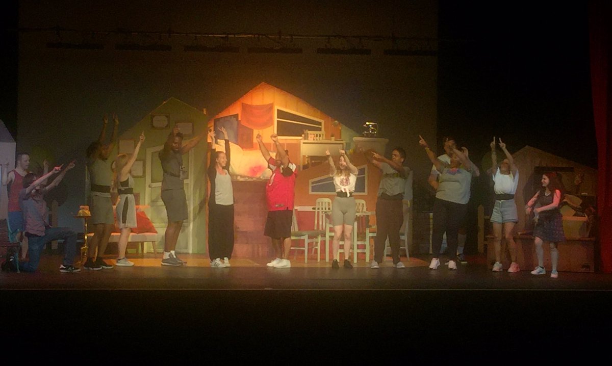 Rehearsals underway for tonight’s 7pm show in <a href="/WatersmeetVenue/">Watersmeet</a> #Rickmansworth one hour till curtain #StinkyTour