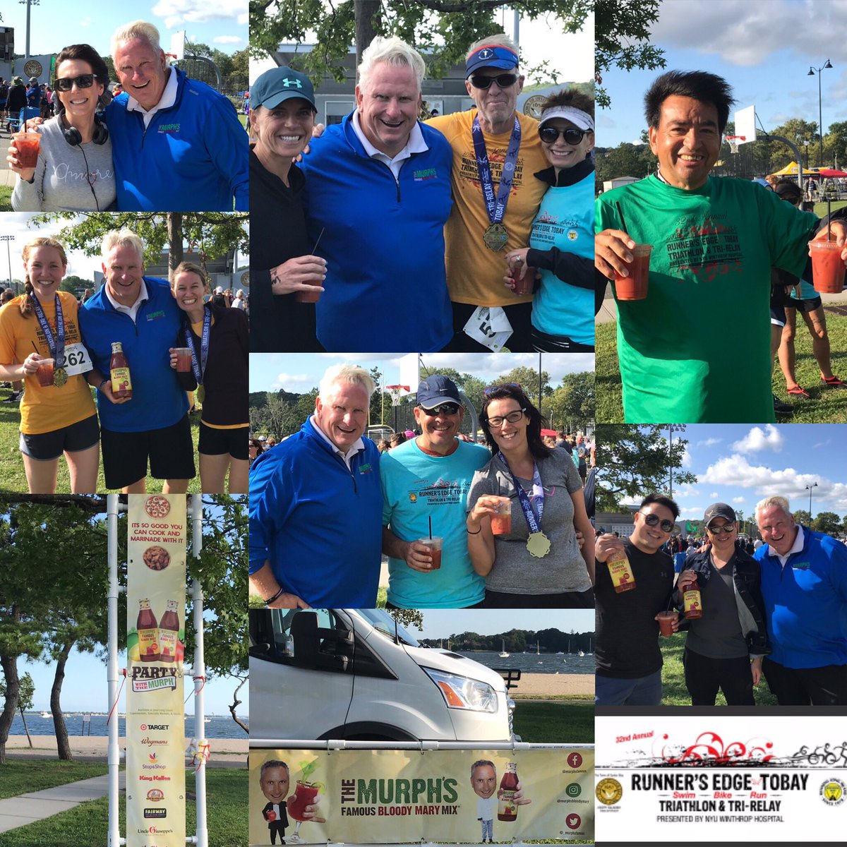 It was a bright and early start to the day as The Murph and friends took to the beach for the Runners Edge Tobay Triathalon!! Congrats to all participants and cheers to a Sunday Funday for all!! 🍅🌶🍅🏊‍♀️🚴‍♂️🏅😎🍹👍🏼
.
#oysterbay #triathalon #runnersedge #sunrise #swimming  #sports