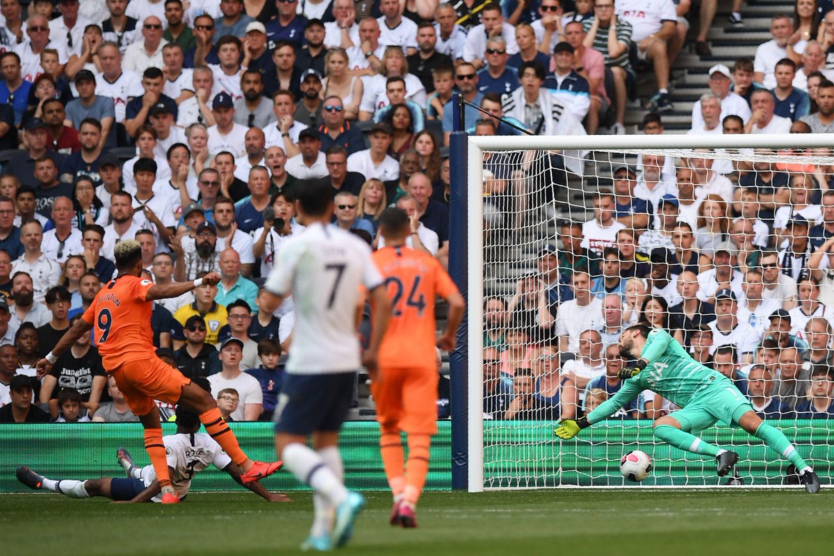 premierleague's tweet photo. FULL-TIME Spurs 0-1 Newcastle

An upset in London as Joelinton’s first #PL goal is enough for Newcastle to secure their first win of the season

#TOTNEW https://t.co/tStka5MkL3
