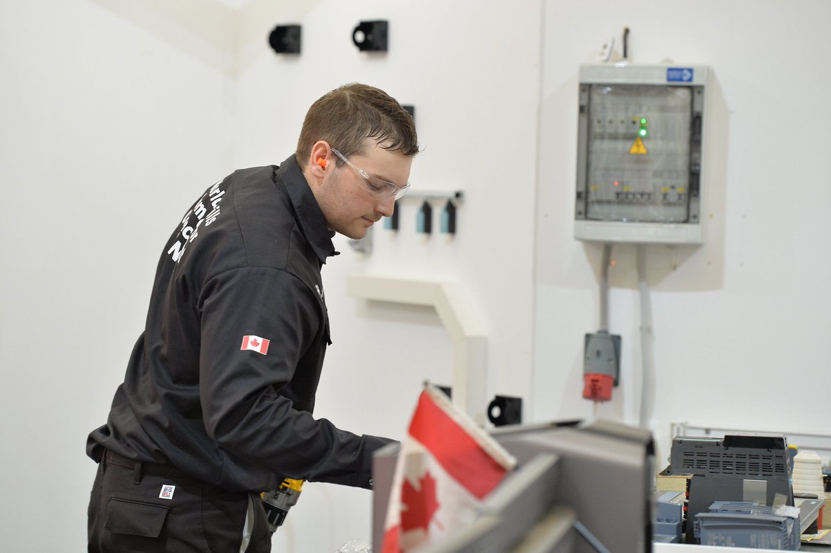 Skills_Canada's tweet photo. #WSTC2019 Competitor Robbie McMahon from PEI loves math and likes the challenges that stem from the electrical field. He is focused on beating the best in the world in industrial control to bring home the gold medal for Canada . @skillscanadapei #WorldSkills2019 https://t.co/Q2xEgTTK8A