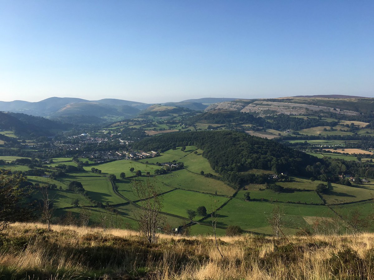 Welcome to mountain biking in the Welsh borders... steep hills, plenty of rocks and views like this.