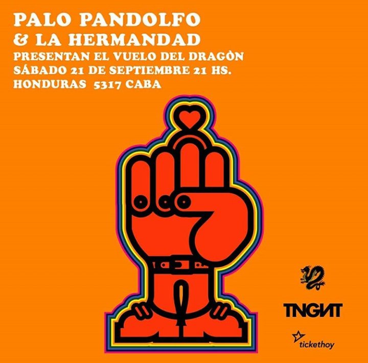 Palo Pandolfo & La Hermandad presentan #ElVueloDelDragon 🔥🔥 Sábado 21 de Septiembre en @LatangenT #Palermo