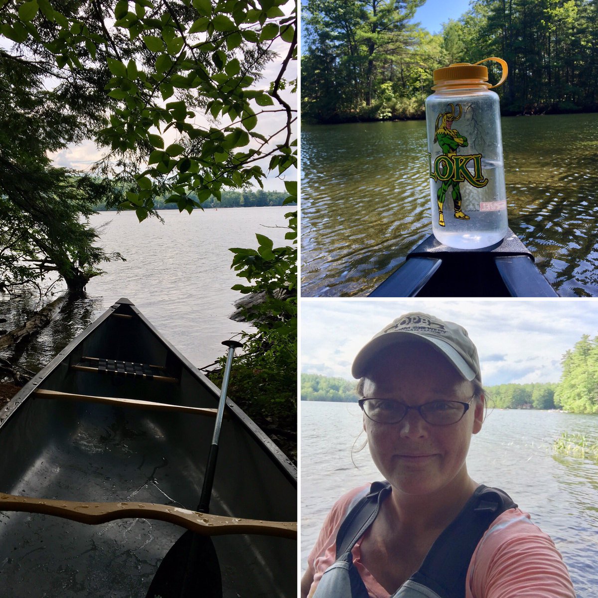 WriterSamMac's tweet photo. Late summer canoe trip 
#Maine #canoe #writerslife #AdventuresWithLoki https://t.co/oDirRornsN