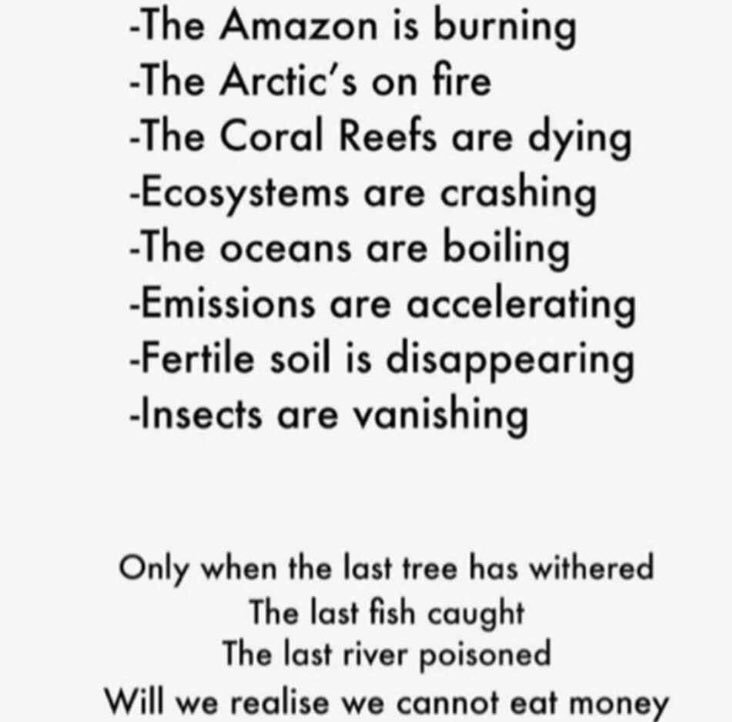 It’s time to wake up! The planet is about to show us who is in charge