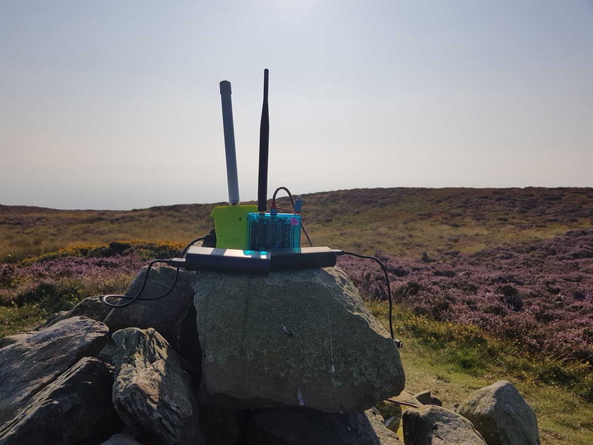 JohnCassidyGB's tweet photo. A new personal record in terms of GWs hit. 34 In total from a single location (5 metres).
Longest path was 291km.
Hit all UK countries and the IoM. All bodes well for Marconi Mesh attempt.
Node was @pycomIOT FiPy with various antennae. Max TX was 14dB.
#loramesh https://t.co/cOGYk2ZwjO