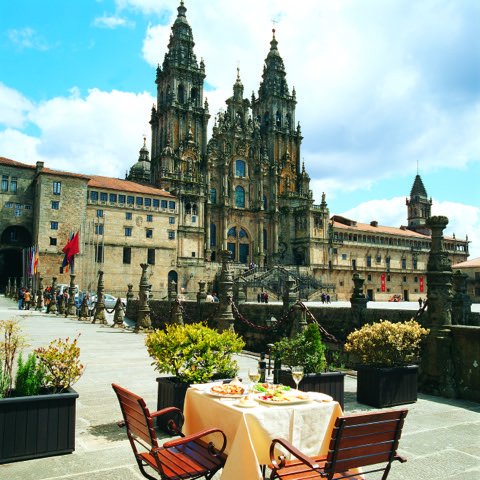 As medieval legend has it, the remains of St. James the Apostle were discovered in Galicia in the early 9 th century. The beautiful city of Santiago de Compestela and one of the most exquisite Romanesque churches in the west were built in his honor #LuxurySpain #LuxuryTravel