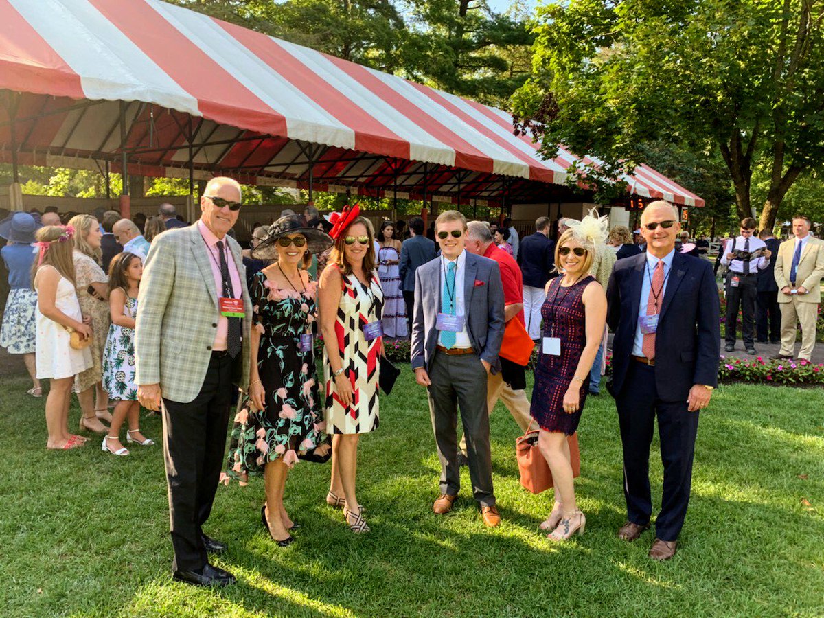 DeanDorton's tweet photo. We had a great time cheering on #TAX at the #Travers150 Stakes yesterday! Great effort to the racehorse with the cool name! #ItsTaxTime #DeanDortonEquine https://t.co/rXINetPPXm
