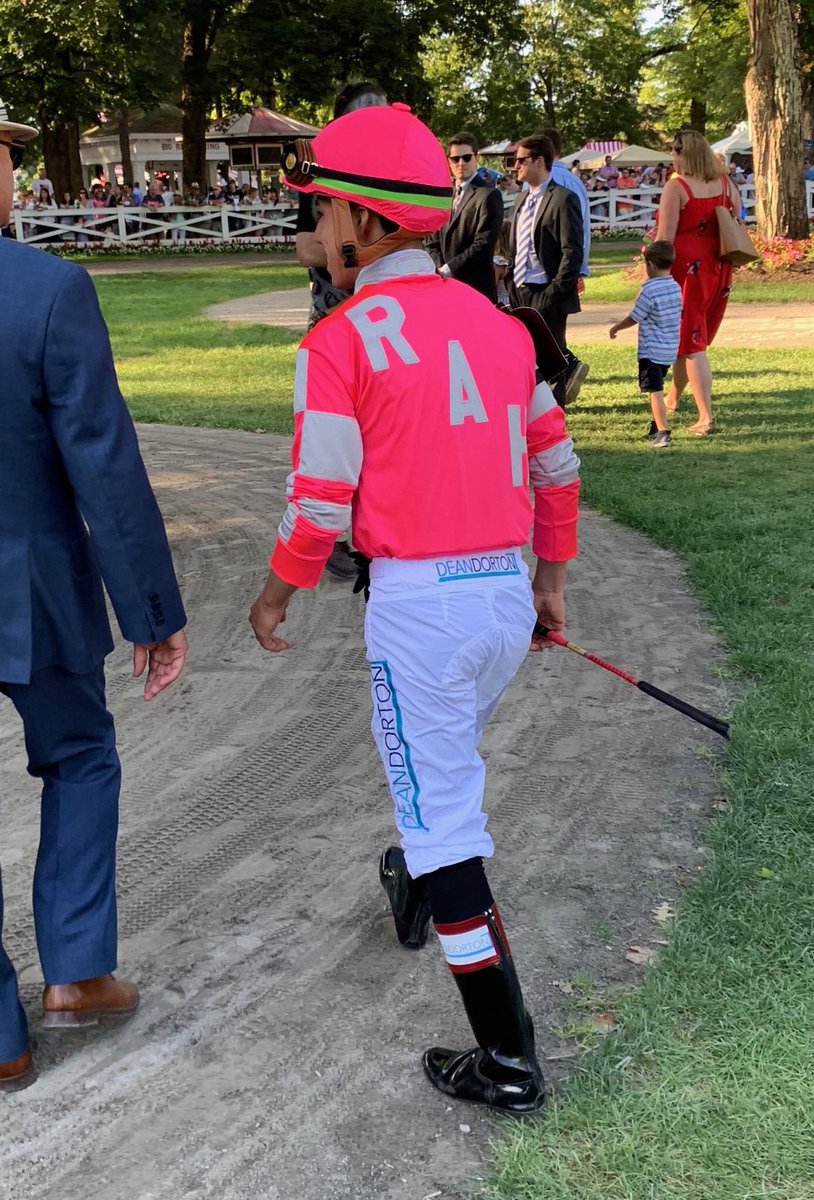DeanDorton's tweet photo. We had a great time cheering on #TAX at the #Travers150 Stakes yesterday! Great effort to the racehorse with the cool name! #ItsTaxTime #DeanDortonEquine https://t.co/rXINetPPXm