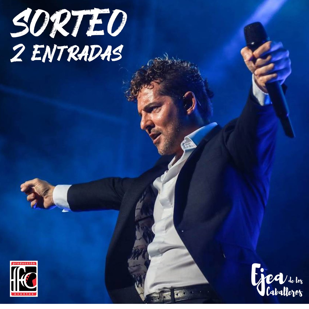 aytoejea's tweet photo. Lo habías pedido 😎 

¡SORTEAMOS 2 ENTRADAS PARA VER A @davidbisbal  EN #FiestasEjea2019!

Esto es lo que tienes que hacer:

🔃RT a esta publicación.

Puedes participar hasta el 29 de agosto a las 23:59h y también en Facebook e Instagram. https://t.co/jVKrWEyxRq