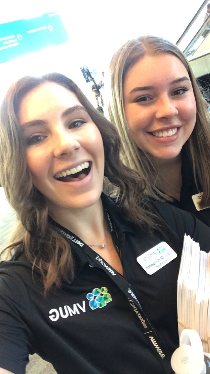 hmclink's tweet photo. @VMUG_Molly’s first #VMworld2019!!! Finding our #VMUGAdventure. Can’t wait for the week ahead! https://t.co/uo4z3J1tMD