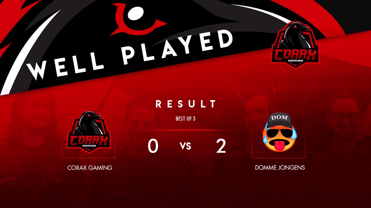 Vanavond liep ons <a href="/BNLPremleague/">Benelux Premier League</a> avontuur helaas ten einde, ondanks dat we <a href="/dommejongensBV/">Domme Jongens</a> moeten laten voortgaan in de top 4, hebben we een heel mooi toernooi achter de rug!

Gefeliciteerd aan ons LoL team voor hun 5e plaats in de <a href="/BNLPremleague/">Benelux Premier League</a>!

#GoCorax 👊