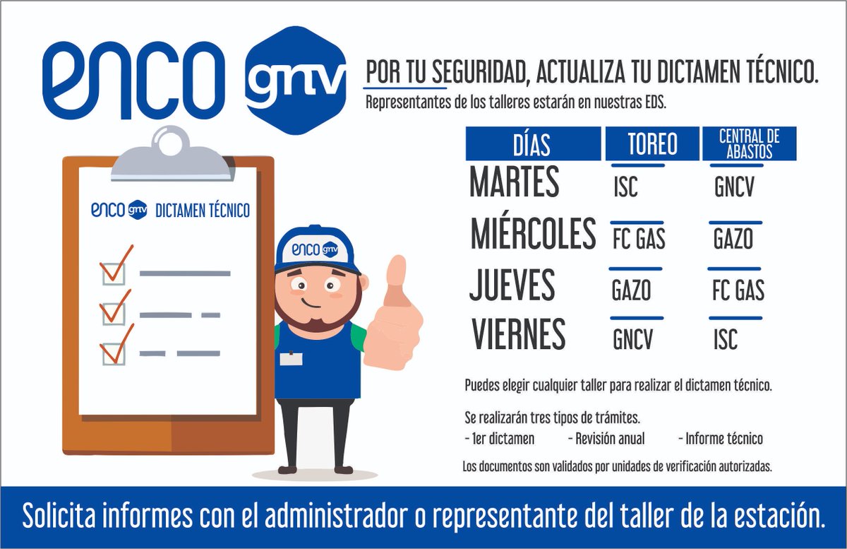 EncoGNV's tweet photo. Para evitar bloqueos y mantener tu dictamen vigente, no dudes en asistir a nuestra campaña de dictaminación en las EDS Toreo y CEDA. https://t.co/NIU9Jsa9I4