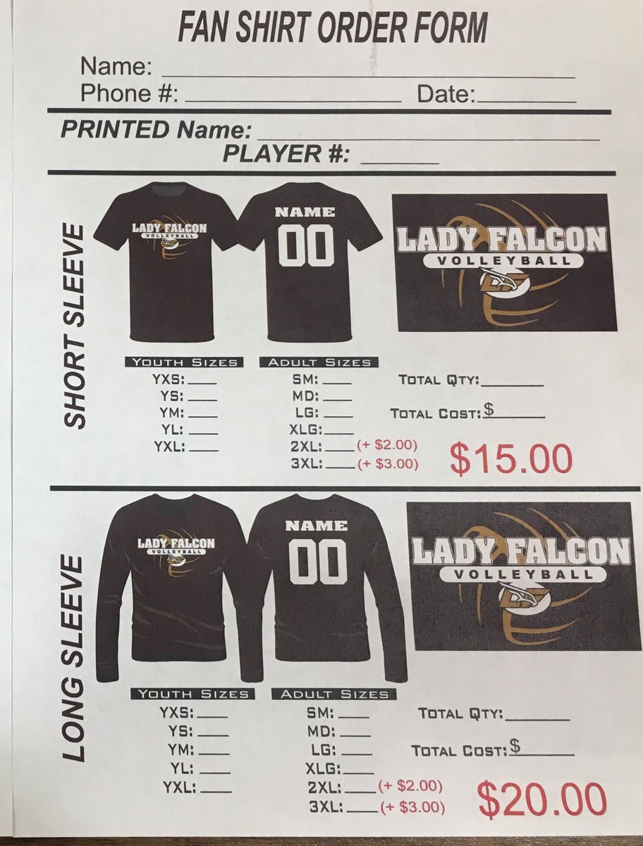 pride21heart's tweet photo. Volleyball Booster Club Fundraiser... Volleyball Fan Shirts!!!! Dri fit shirts... Get your fan shirts with one of our players name &amp; number or you can order with FALCONS or FAMILY on the back... Place your order with a Volleyball player or email order nopena@lfcisd.net Thanks! https://t.co/udpO7RLwJ0