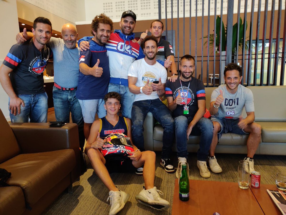 Dovi’s fine and he’s already flying back home!!!! 💪🔝👍
Dovi sta bene e torna già a casa!!!! 👍🔝💪

#dovi04 #desmodovi #AD04 #MissionWinnow #forzaducati #motogp #alpinestars #suomyhelmets #redbull #oldwildwest #biotekna #mondottica #DucatiEyewear