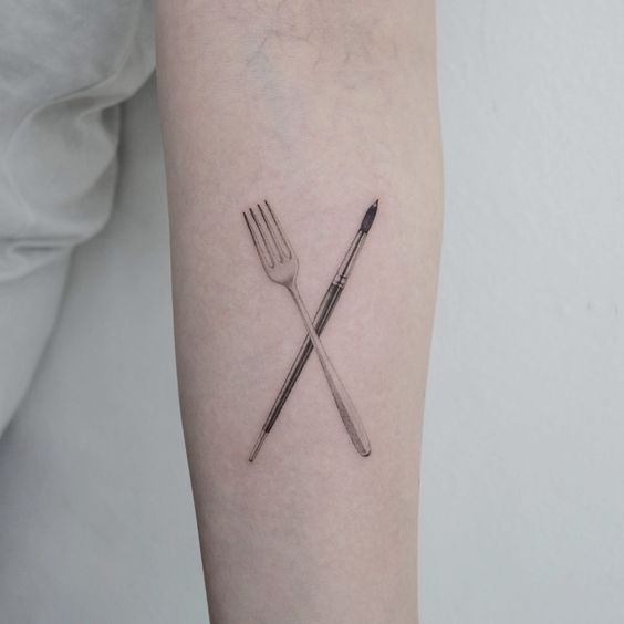Fork Knife Spoon  Best Tattoo Ideas Gallery