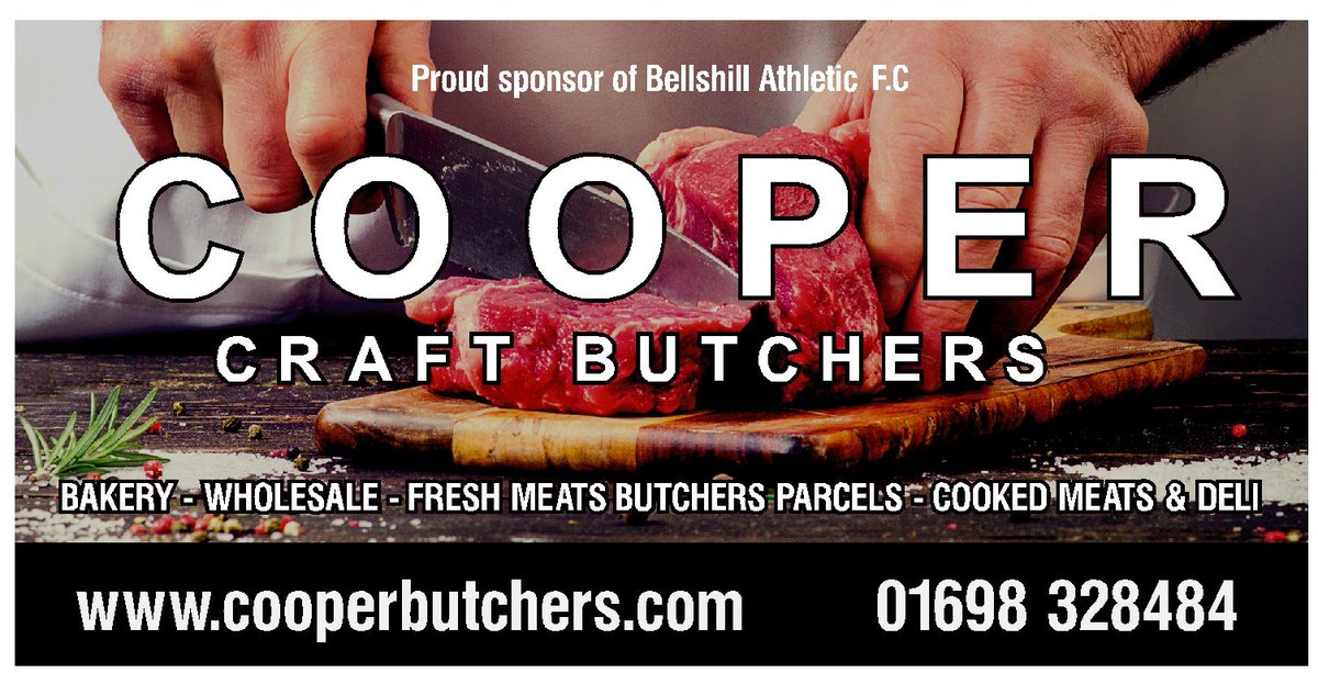 BellshillA1897's tweet photo. Sunday shout out for our fantastic sponsors, thank you for your continued support.
@BelmillHotel @jordanbrand72 @CooperButchers 

#comeonthehill
#herewego https://t.co/427Iy7CSKx