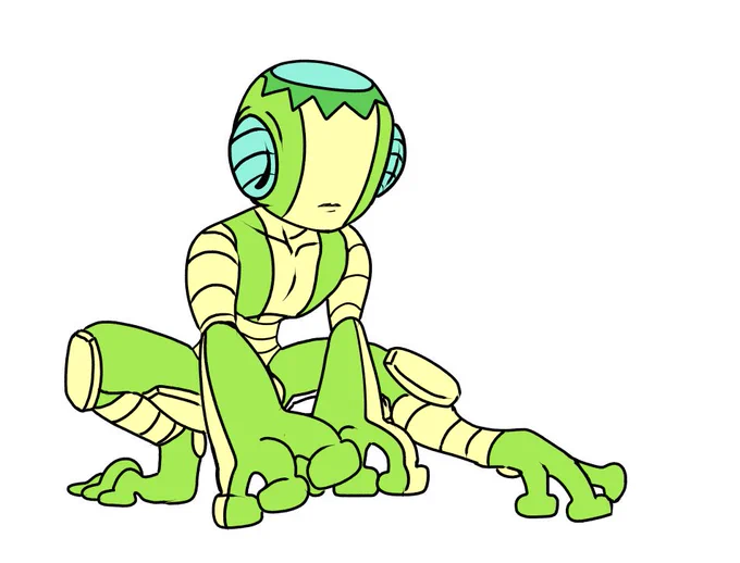 Up in 12 now ? first one is a stand I made for a jjba oc. I named it Crazy frog and its ability is to turn everything it touches into frogs ? 