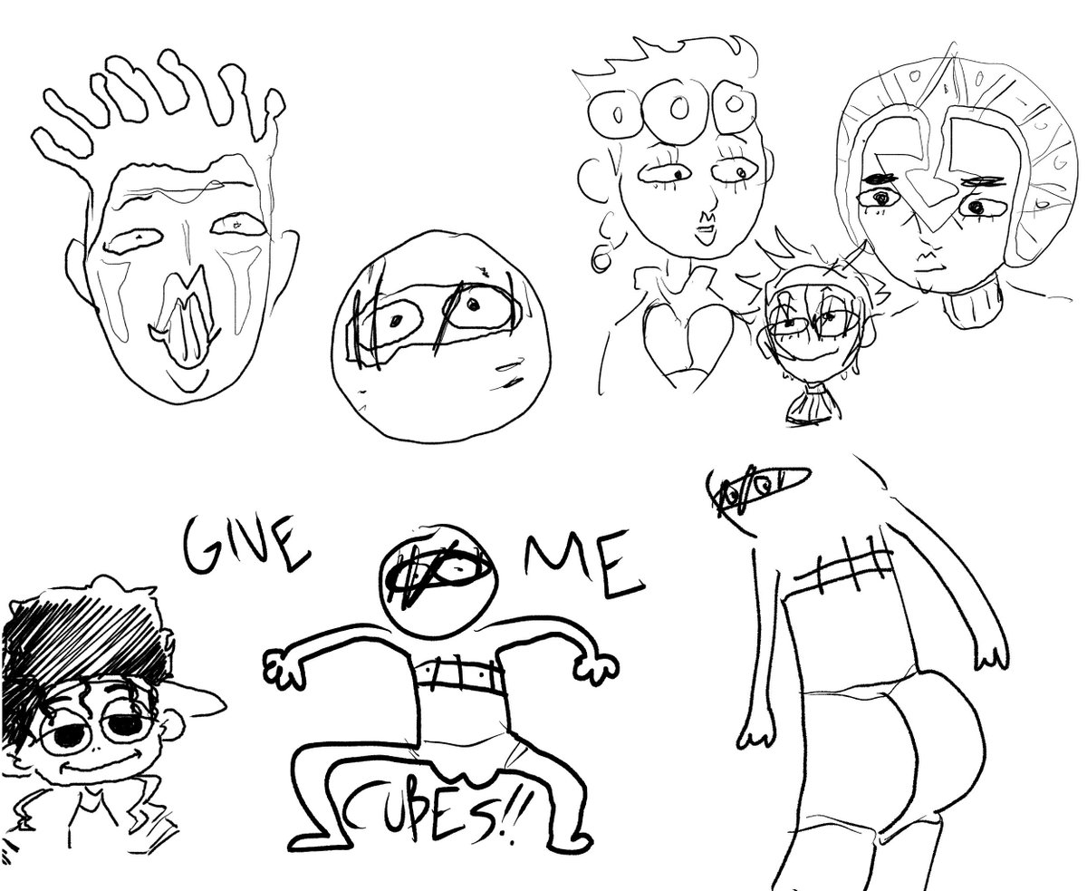 Up in 12 now ? first one is a stand I made for a jjba oc. I named it Crazy frog and its ability is to turn everything it touches into frogs ?