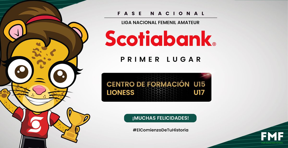 SectorAmateur's tweet photo. #LNFAS19 l PREMIACIÓN

Muchas felicidades a las Campeonas de la #LNFAS categoría 15 y 17 años y menores 🤩🏆

#ElComienzoDeTuHistoria #FMFPorNuestroFútbol 
@ScotiabankMX @ScotiabankFC @VoitOficial
@Gatorademex @Edomex @atleticamx https://t.co/AnI9tOd1E8