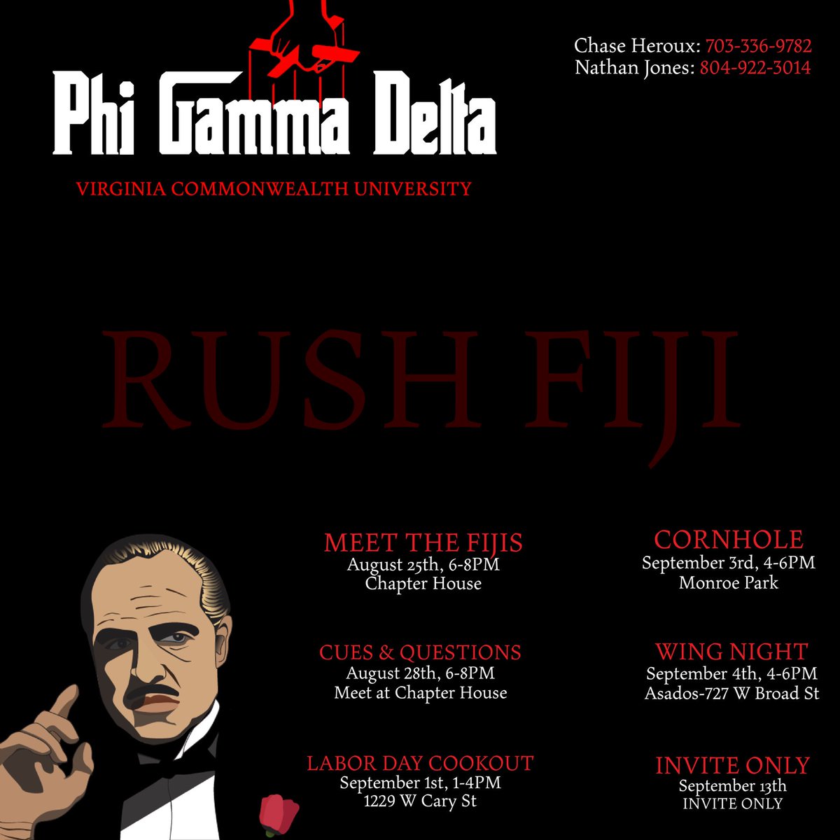 It was great to see everyone at the sovo fair earlier this week! Come out to our first event tonight and meet some brothers.