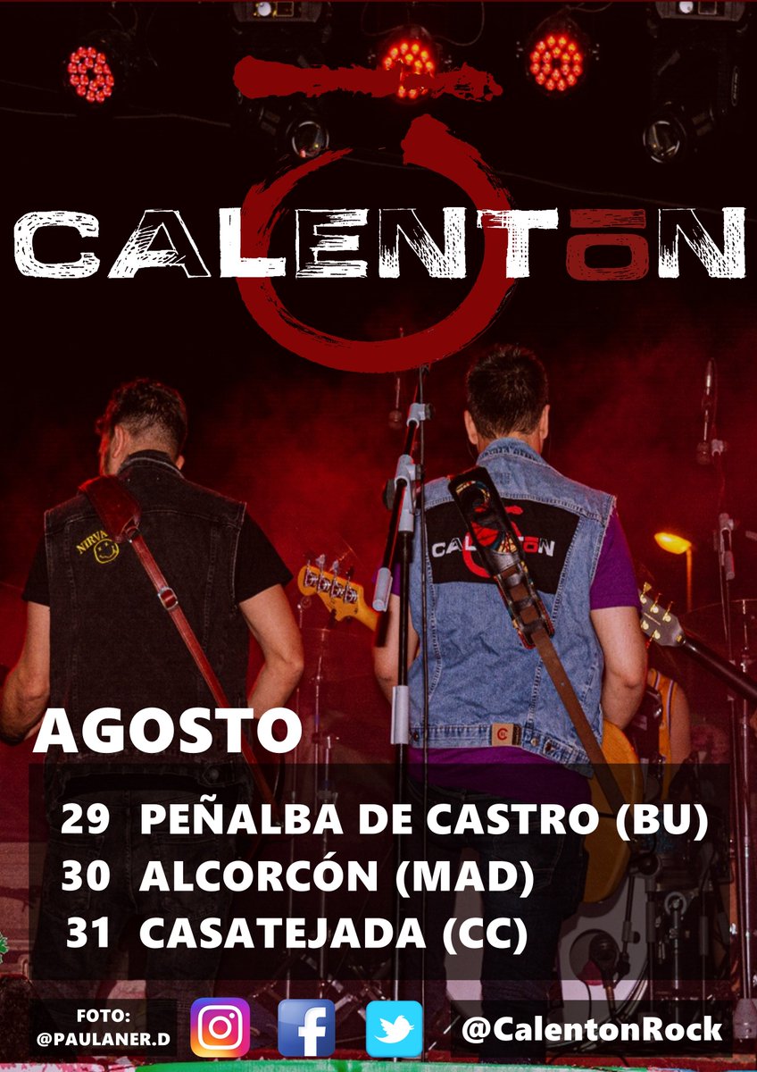 🔥🔥VAMOS A ACABAR AGOSTO A LO GRANDE🔥🔥

Se nos viene un fin de semana movidito, de esos que nos gustan: 3 provincias en 3 días. Queremos veros en:

29 Ago - Peñalba de Castro (Burgos)
30 Ago - Alcorcón (Madrid)
31 Ago - Casatejada (Cáceres)