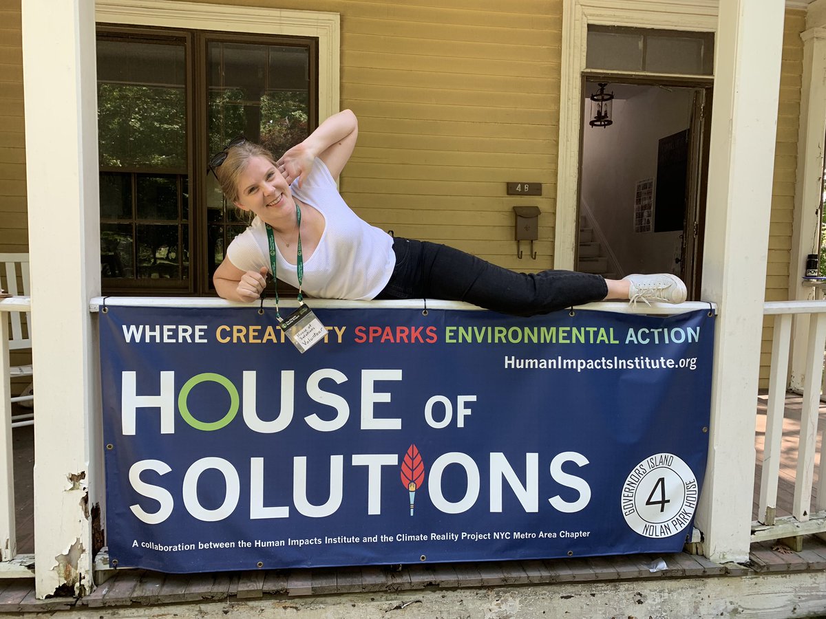 Another great day at the #HouseofSolutions @Gov_Island brought to you by @nyc_climate @ClimateReality @HumanImpacts 

Come by and visit us any weekend this summer! ☀️💚#ActOnClimate