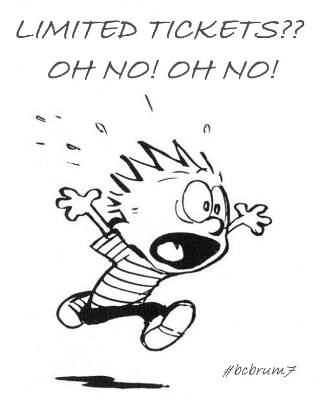 #bcbrum7 tickets are free - there are just 100 - they are released in batches through Eventbrite. The first ticket release is on bank Holiday Monday 26 Aug 2019 at 9.00pm

brum.barcamp.org.uk/?page_id=38

#brumhour