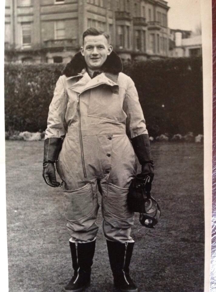 This is my (now deceased) grandfather, he was a navigator in Lancaster Bombers. He was shot down over Germany and spent time as a POW, escaped and recaptured. He thought the EU was the best and only way to secure peace in Europe.A strong man, I still miss him.