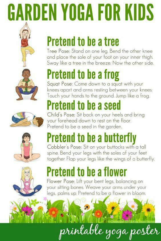 Simple #yoga for kids to try in the garden  #outdoorplay #kidsactivities