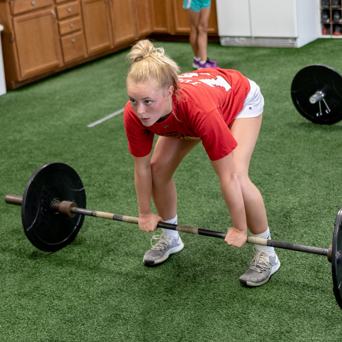 OPTMinot's tweet photo. Game face activated. @anamorellli looks ready to go. Are you? https://t.co/twOlbdP2NI