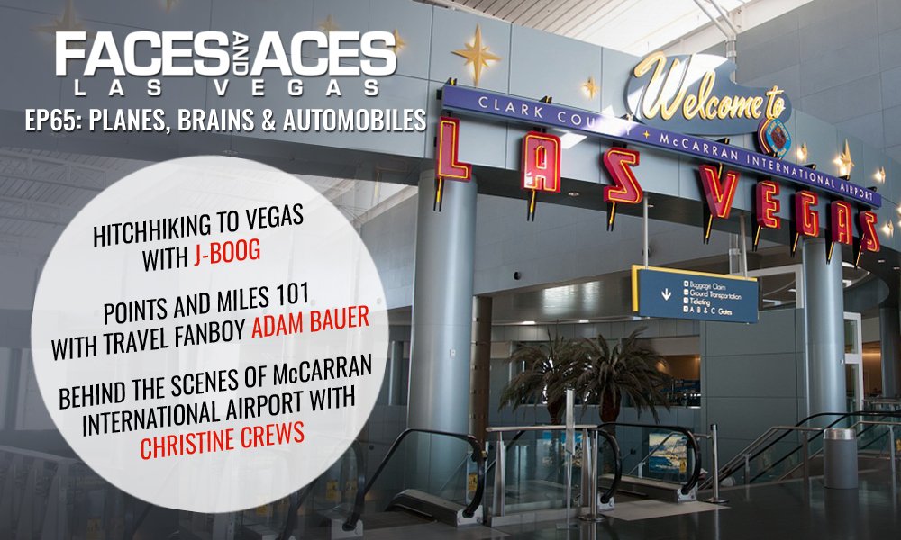 FnA65: Planes, Brains and Automobiles
Featuring a hitchhiking story from musician @officialb00g, travel points tips from @travelfanboy Adam Bauer and a behind the scenes look <a href="/LASairport/">Harry Reid International Airport</a> with Christine Crews