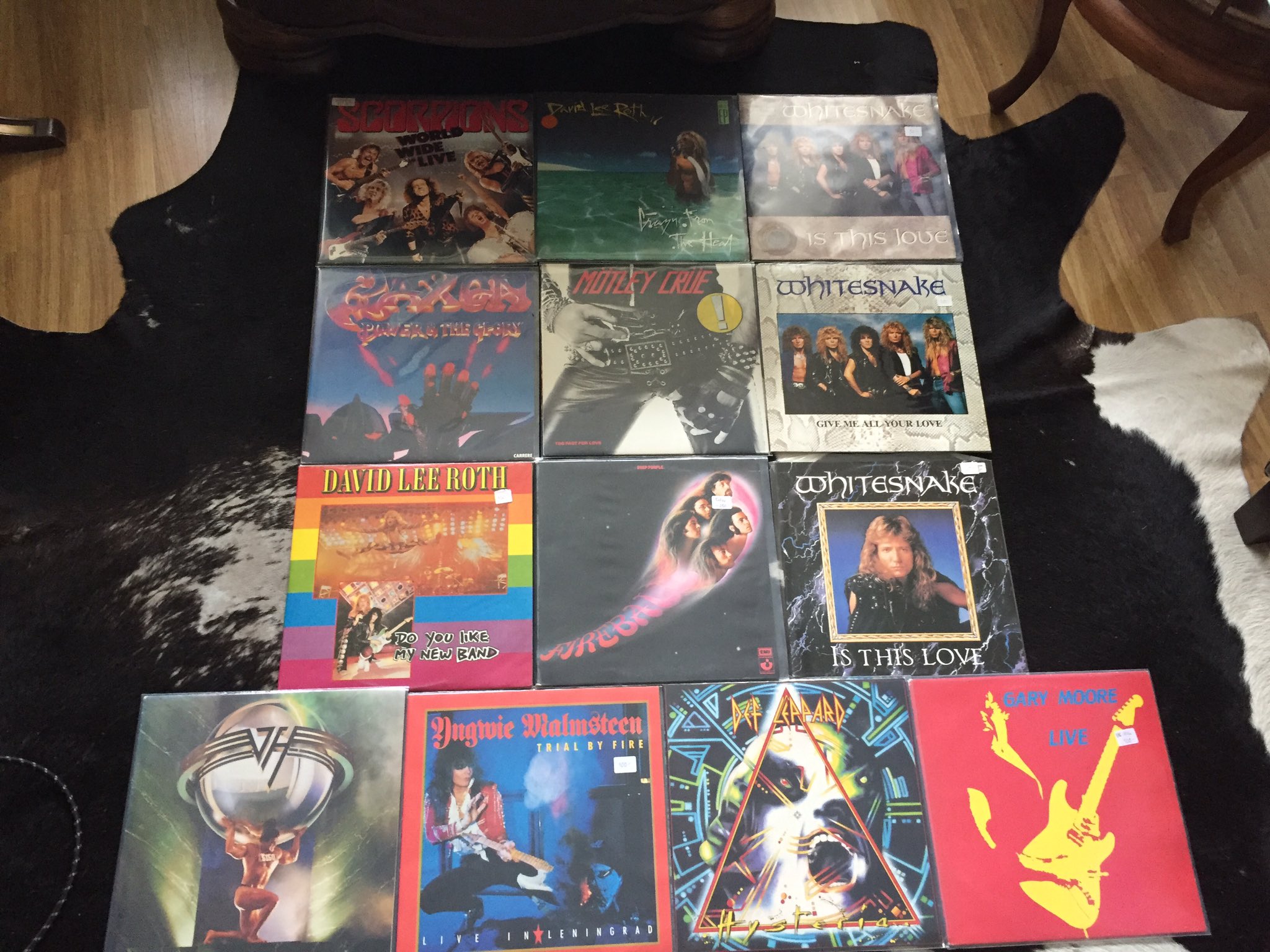 Good Night

I bought some vinyls today from a local guy!! 
And Happy Birthday to Vivian Campbell! 
