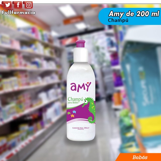 fullfarmacia's tweet photo. Pensando en el bienestar de tu #Bebe y el cuidado de su cabello 

El Champú #Amy de 200 ml, cuida y nutre el cuero cabelludo del pequeño.

Dejándolo sedoso y suave

#FullFarmacia #Farmacia #Champu #Higiene #CueroCabelludo #Bienestar #Caracas #Niños #Madres https://t.co/UGIcD7t6R4