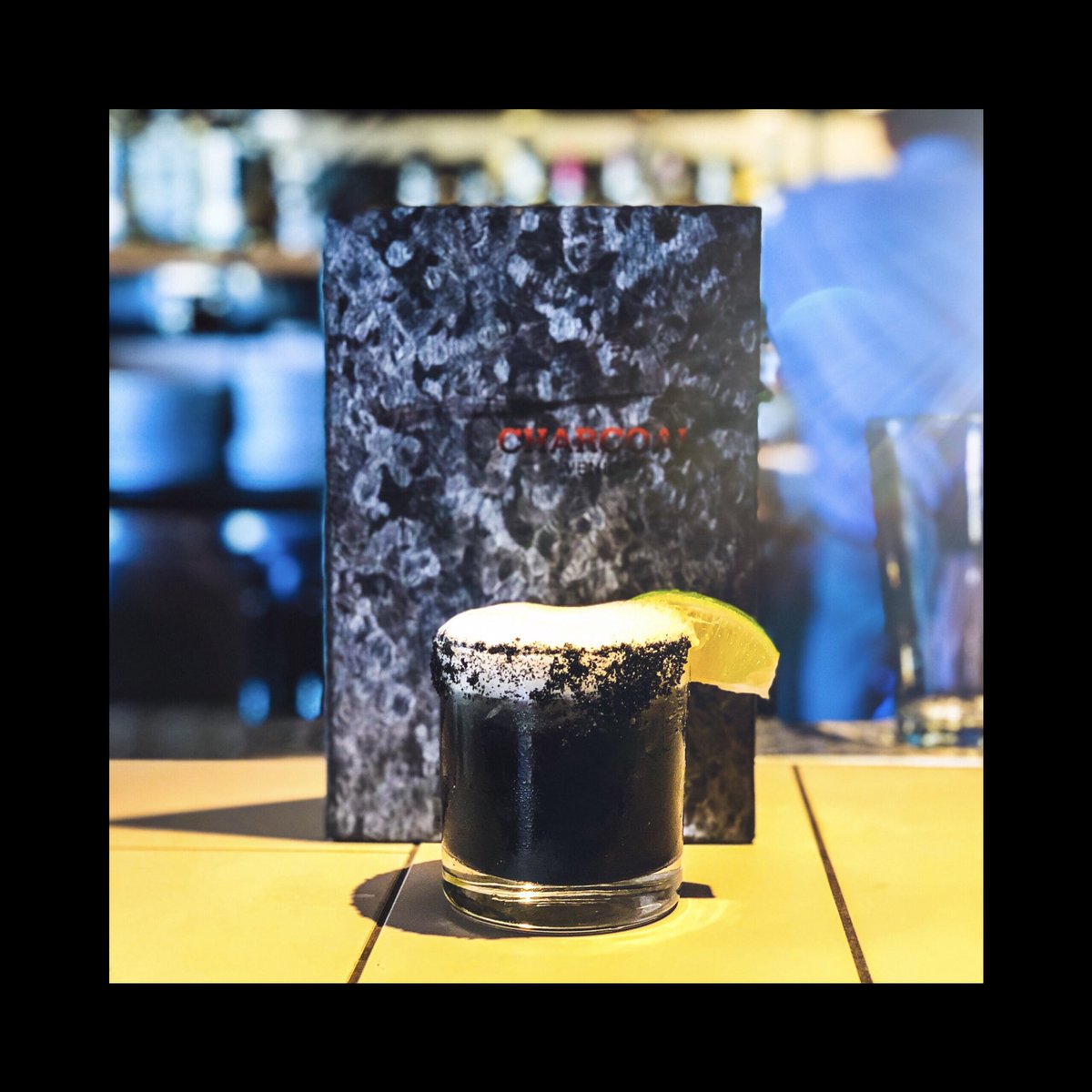 SmokeLabelTeam's tweet photo. @charcoalvenice calls it the #MidnightMargarita ... we call it “research.” 🤗🥃 #BottomsUp https://t.co/RUoT0e5v1l