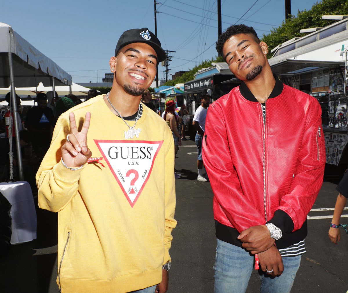 That's Game 🏀🔻⚽️ Thanks to everyone who came out to the #GuessSport LOT 5 Event in Downtown Los Angeles. See everything you might have missed right here and on our Story at Instagram.com/GUESS.