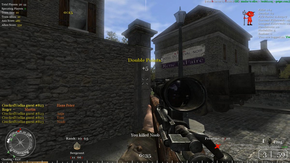 cryymes's tweet image. So good to be back on the first game I&apos;ve ever played of my life (cracked version)
#CoD2 #T2Grind @OSKillcams