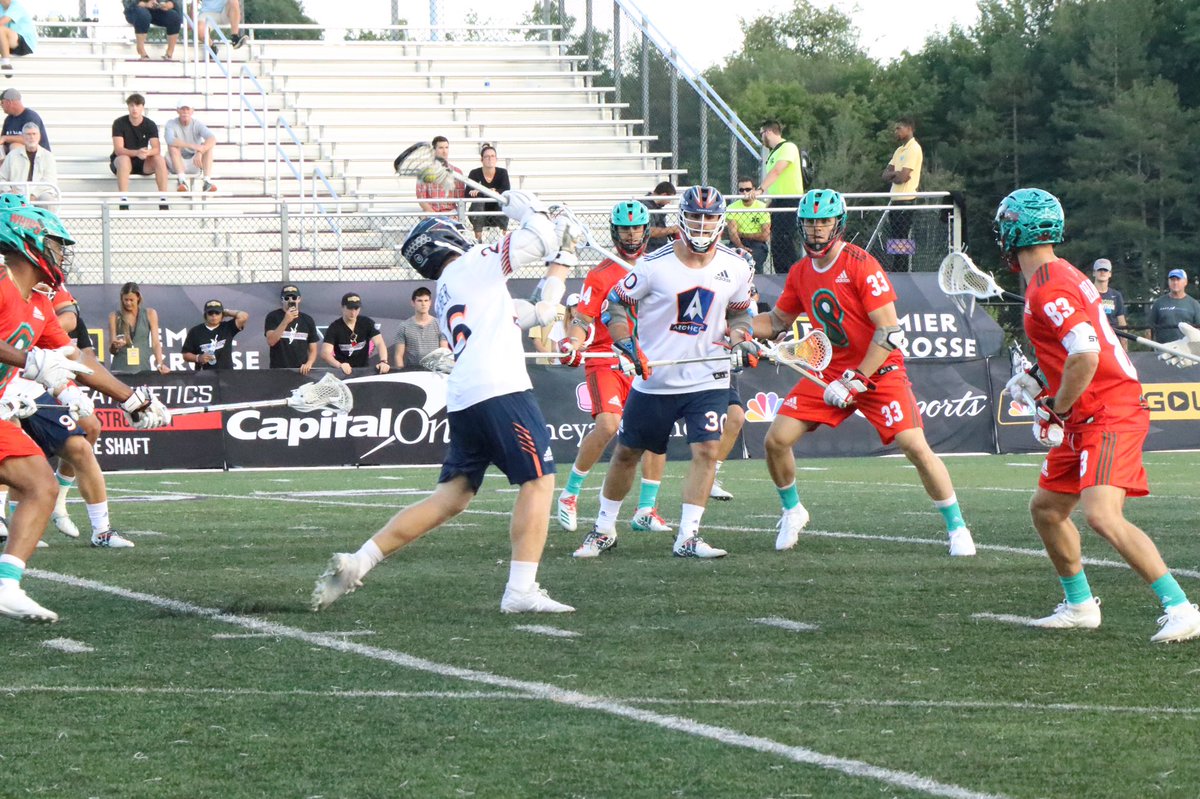 ggovel's tweet photo. Four pic sequence of @TomSchreiber26 scoring to put @PLLArchers up 3, sealing the win against @PLLWhipsnakes in @PremierLacrosse action at #PLLAlbany!!! https://t.co/JCm3OKC22P