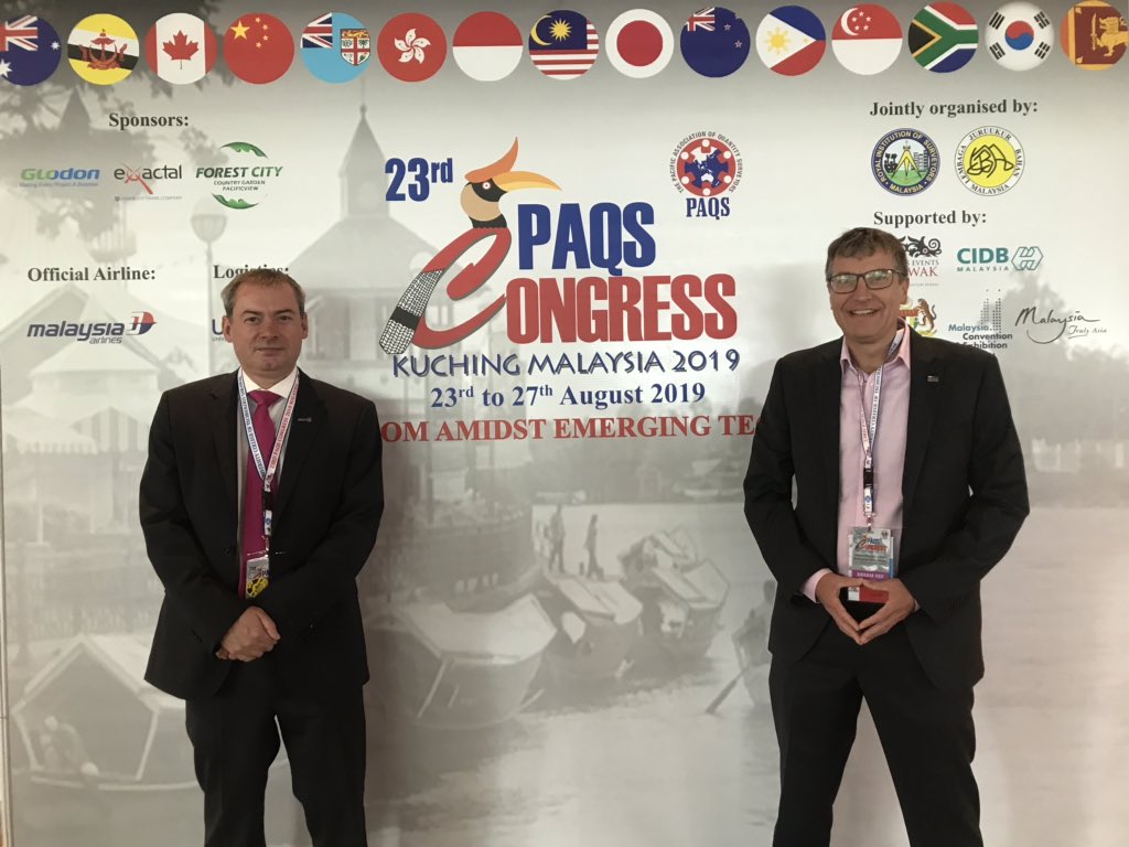 JustinAdai's tweet photo. Proud to be representing @ricsnews at PAQS2019 in #Borneo #LoveSurveying #RICSConstruction https://t.co/1DGHcMujxN